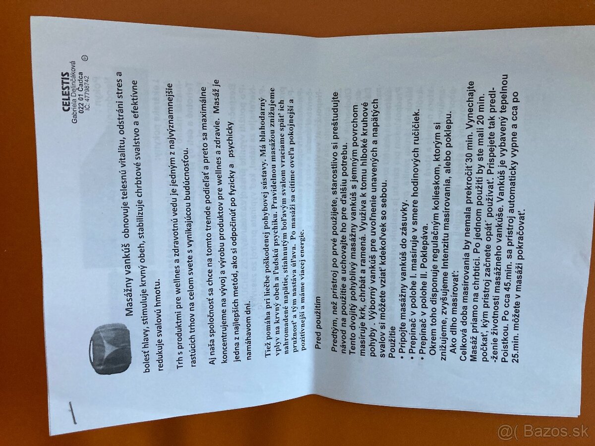 Rehabilitacny vankus za 1/2 - 7