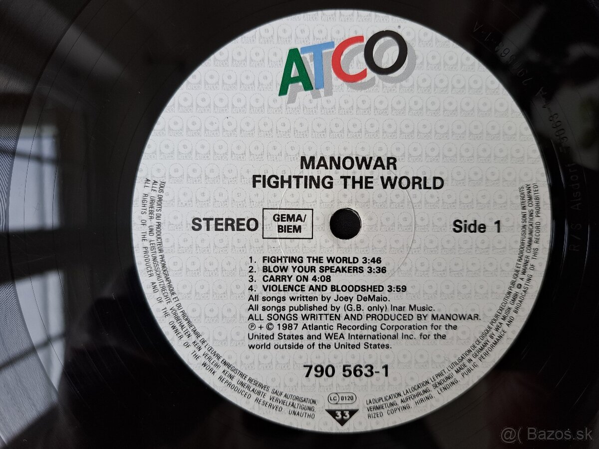 Lp MANOWAR- Fighting The World - 7