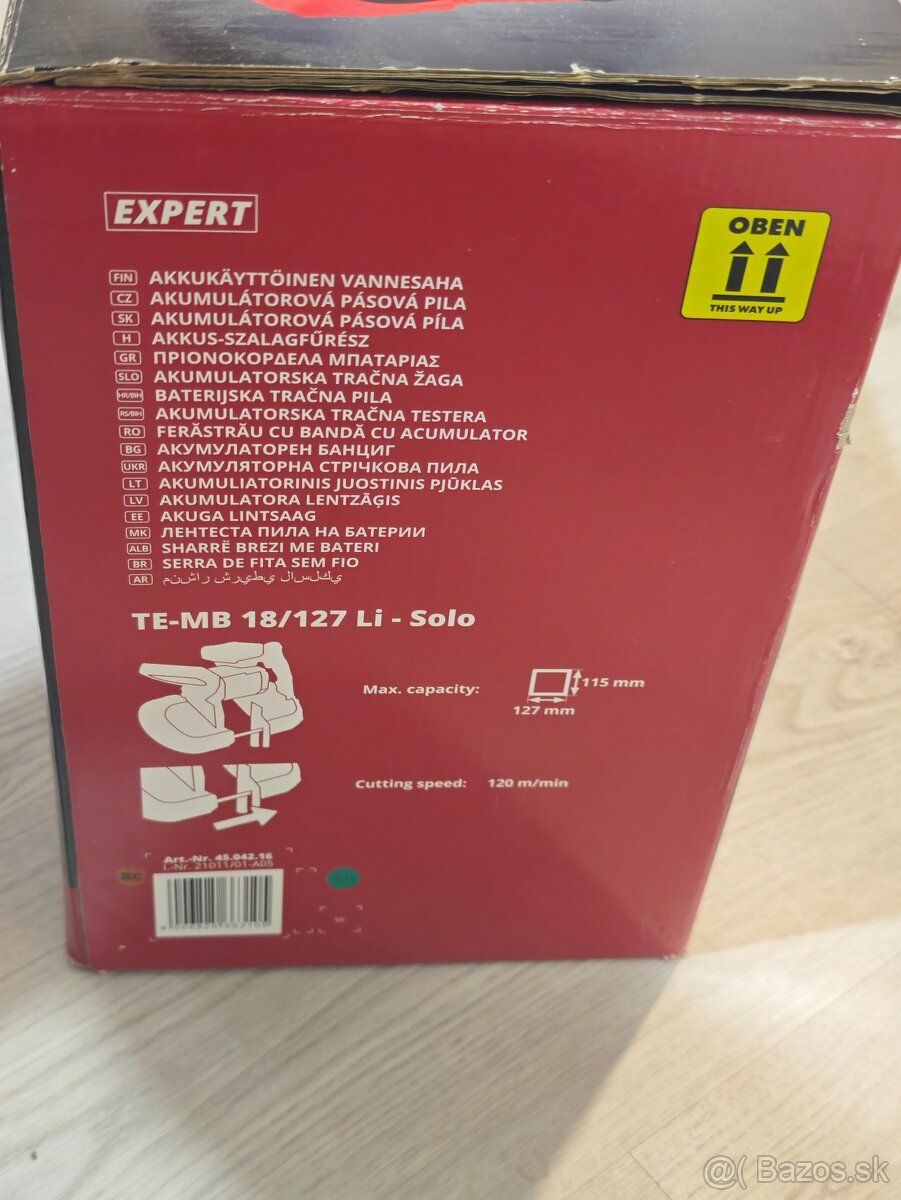 Ručná aku pásová píla Einhell TE-MB 18/127 - 7