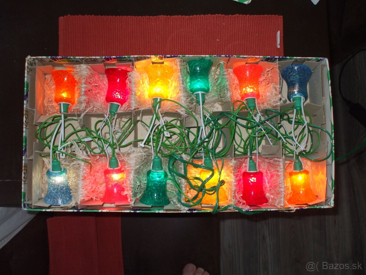 Predam Retro vianočne osvetlenie Zvončeky a Gule - 7