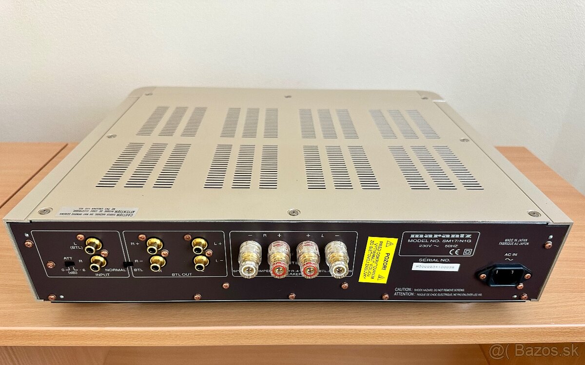 MARANTZ SM-17 GOLD - audiofilský výkonový stereo zosilňovač - 7