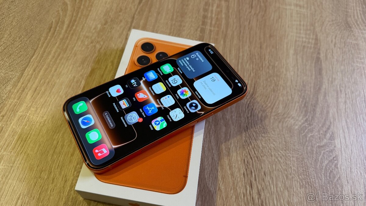 Vymenim novy iPhone 17 Pro Max 256gb Orange + sklo + obal - 7