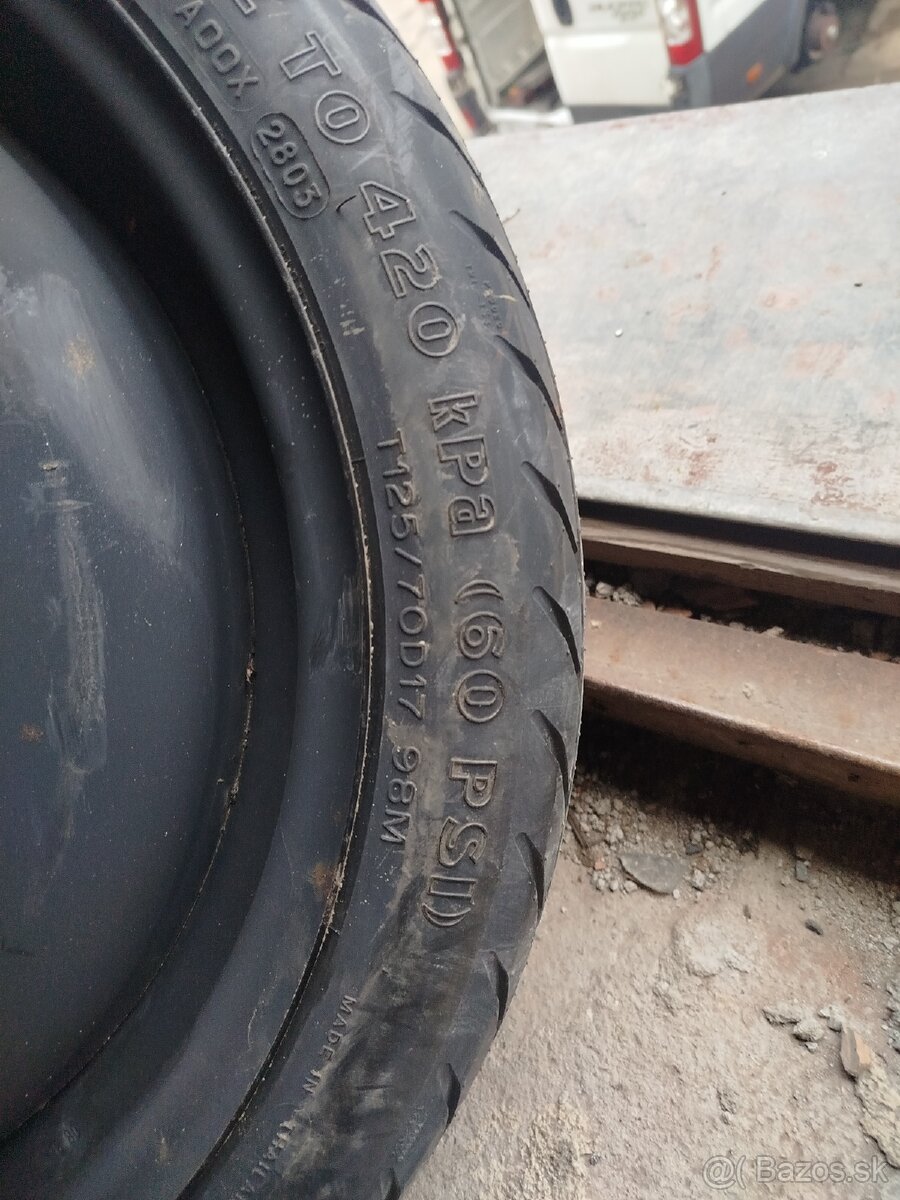 Predám dojazdove koleso 5x100 - 7