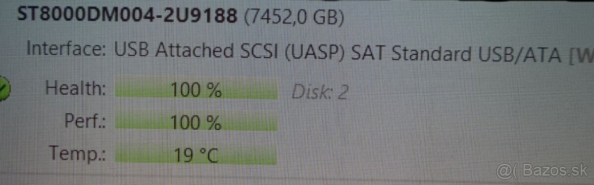 Harddisk Seagate BarraCuda 8TB HDD SATA 100% stav - 7