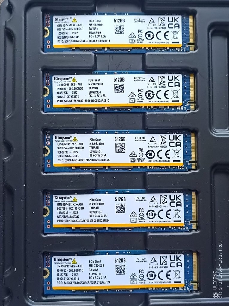 Kingston 2TB, 1TB, 512GB - rýchlosť 7 000 MB/s - 7