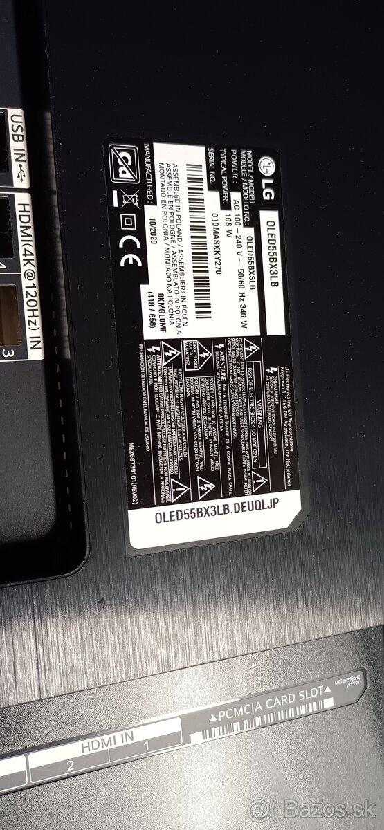 Predam na diely OLED tv LG OLED55BX3LB - 7