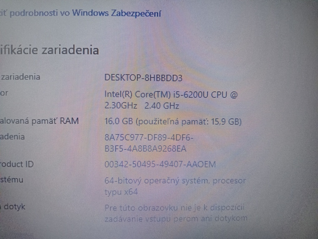 17" ntb Lenovo B71-80 / Intel core i5 / 256gb ssd / 16gb ra - 7