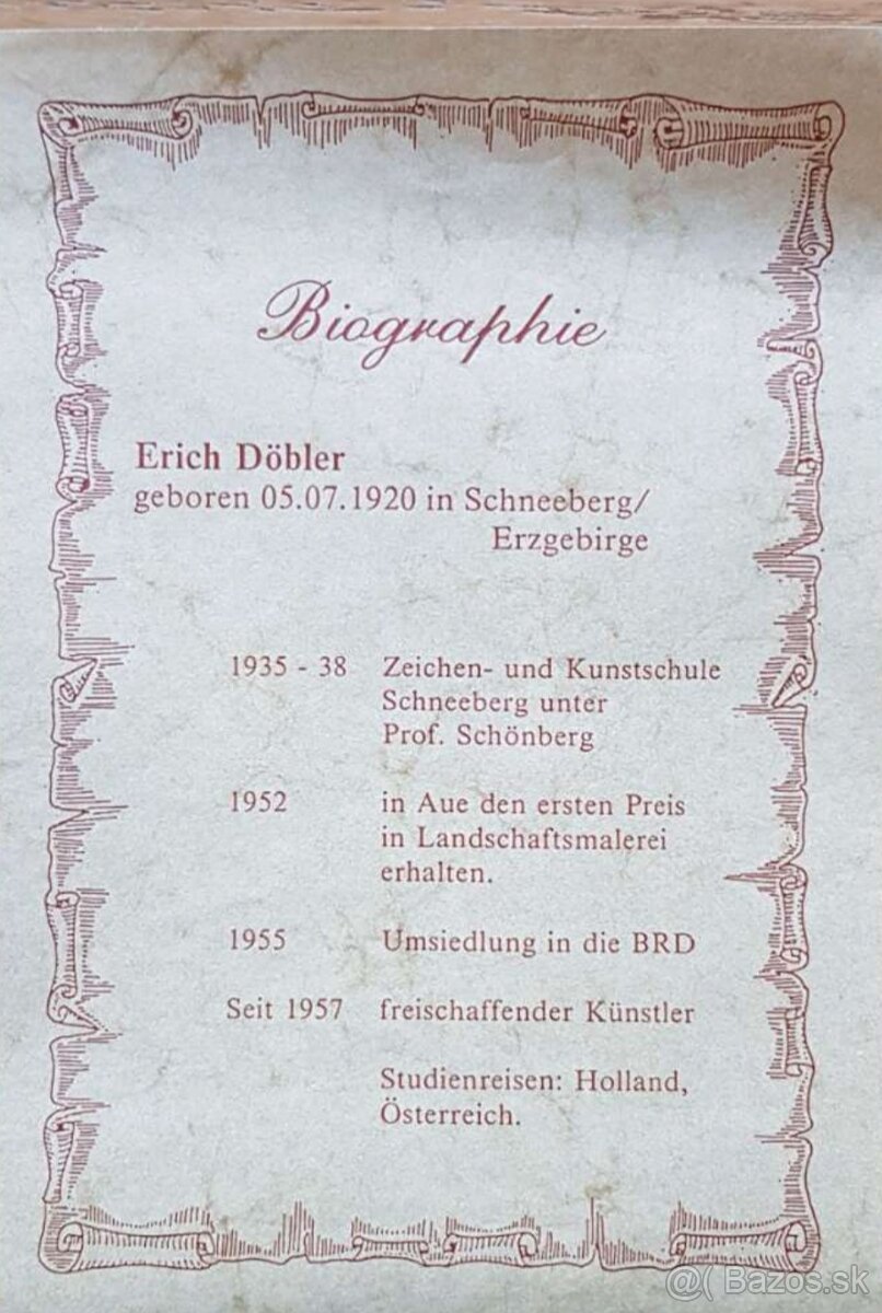 Olejomaľba Erich Dobler - 7