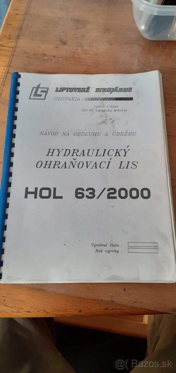 Ohraňovací lis HOL 63/2000 - 7