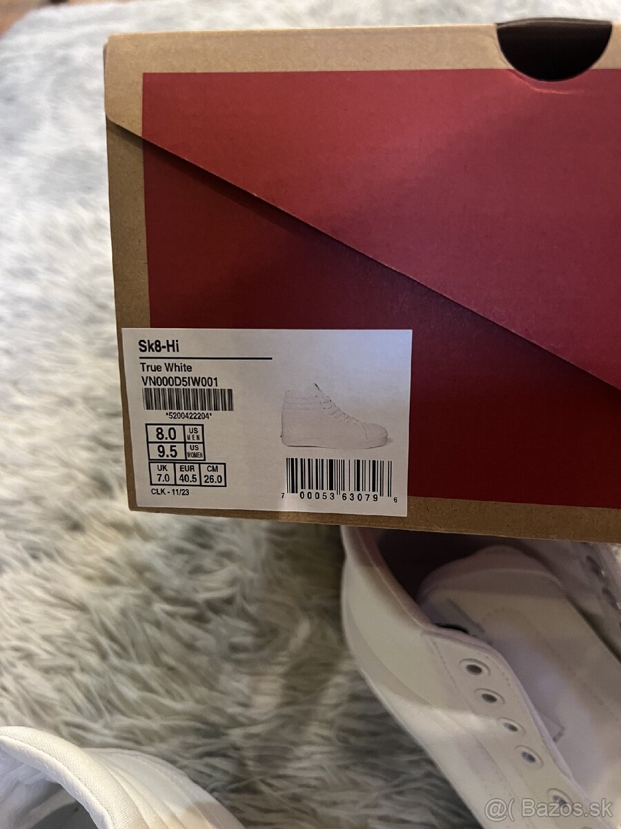 Vans Sk8-Hi Biele Tenisky - 7
