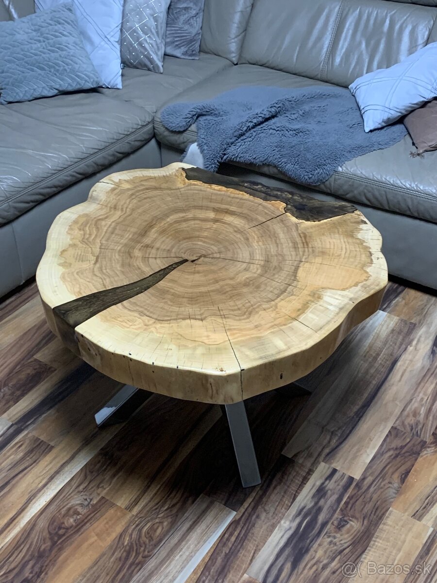 Konferenčné stolíky, epoxid, orech - 7