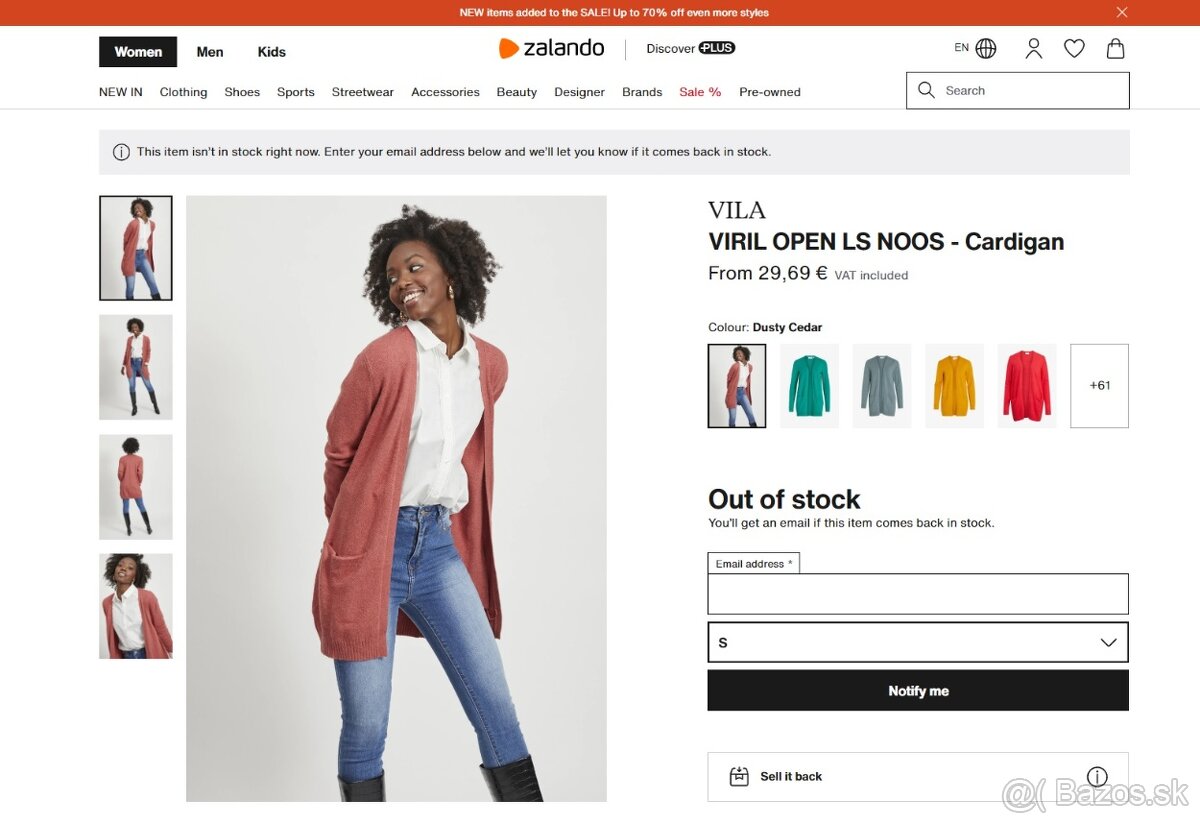 Dámsky kardigan Vila vel.S dusty cedar ===NOVÉ=== - 7