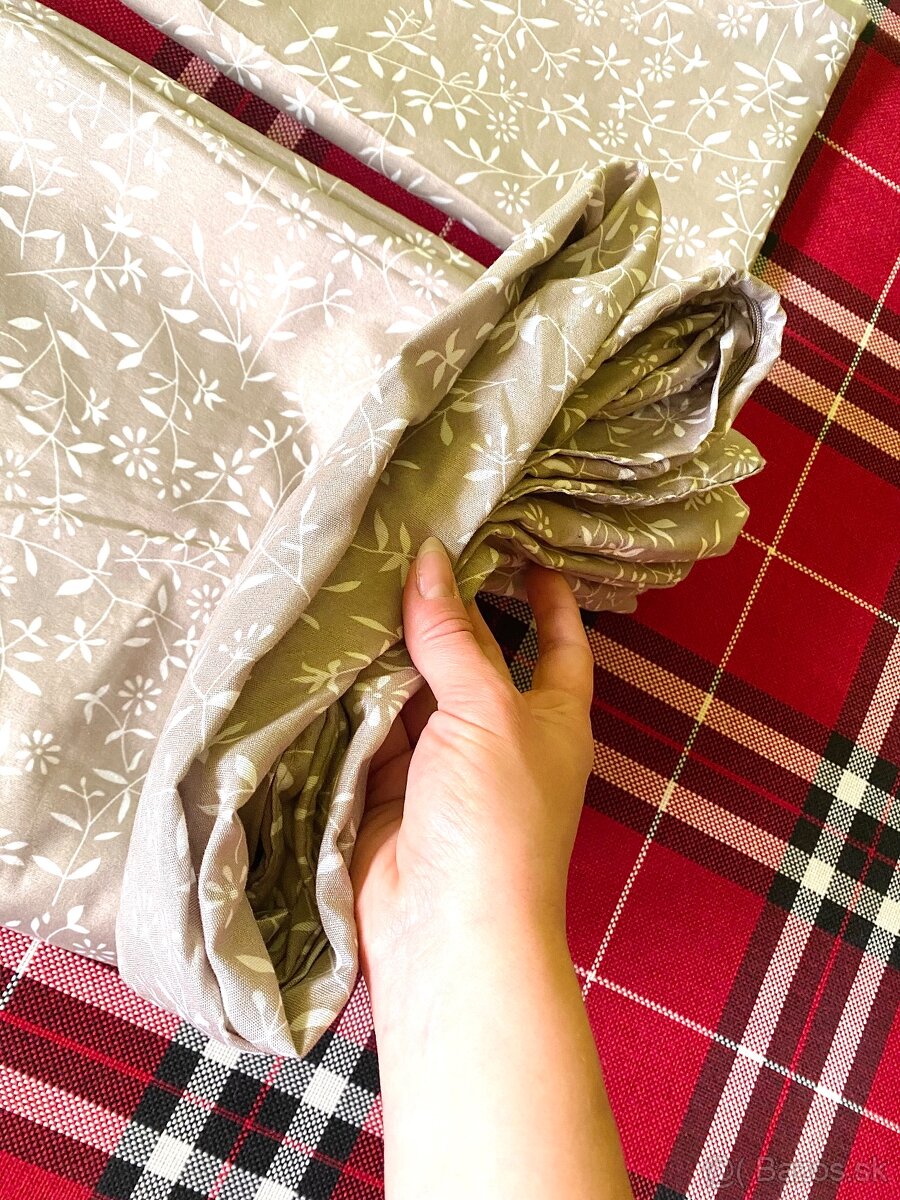 Obliečka 140x200 cm + 70x80/90 cm, postelná bielizeň, nová - 7