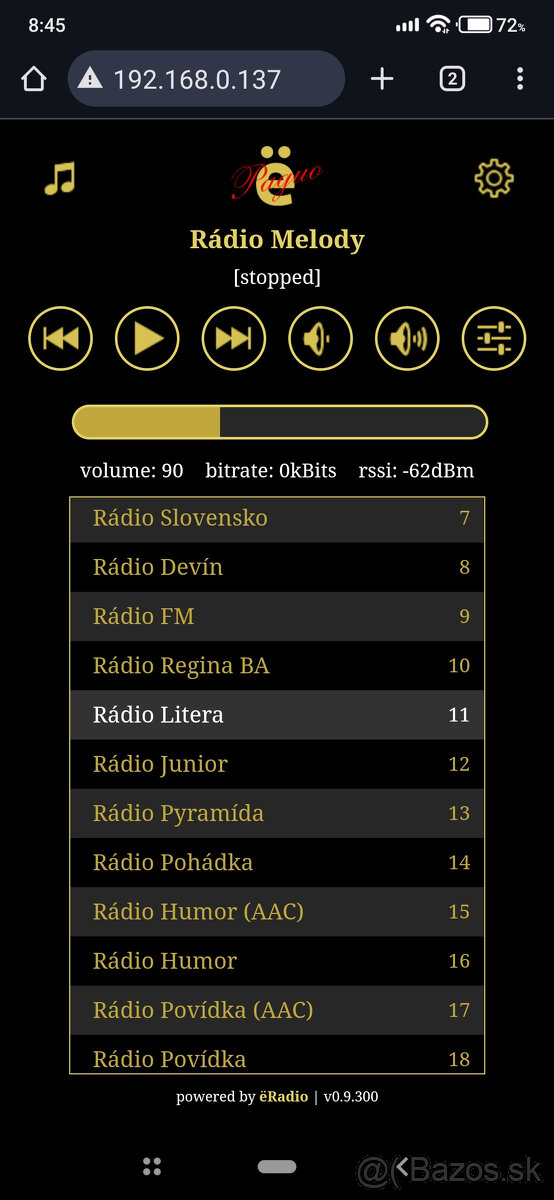 Stavebnica internetového WiFi rádia - 7