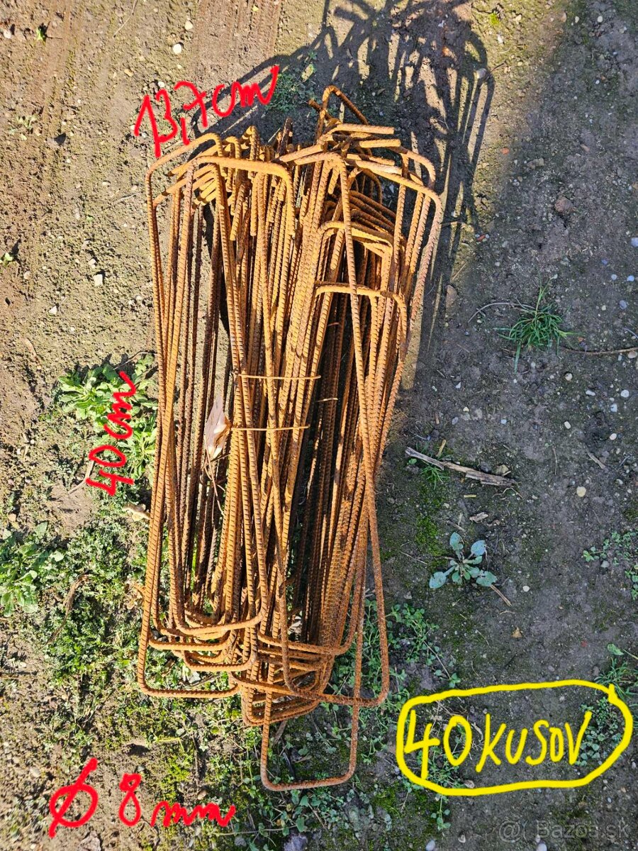 Predám betonársku oceľ-roxory a strmene - 7