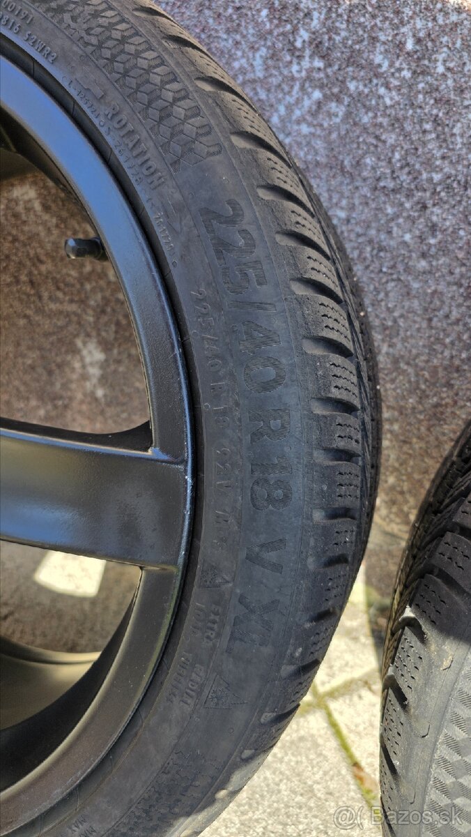 Elektrony 5x100 R18 8J continental 225/40 - 7