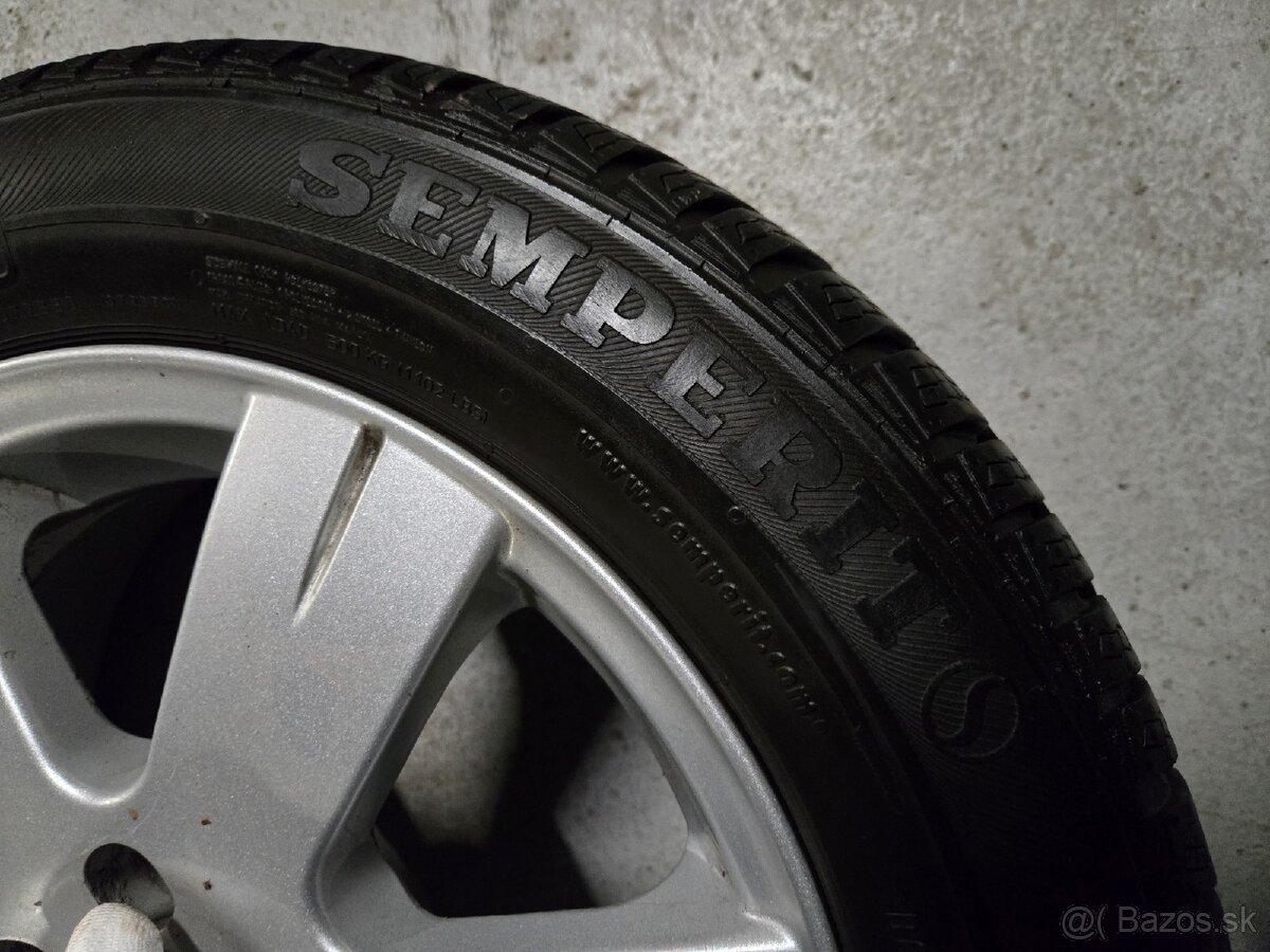 Hliníkové disky 5x100 + zimné pneu 185/60r15 - 7