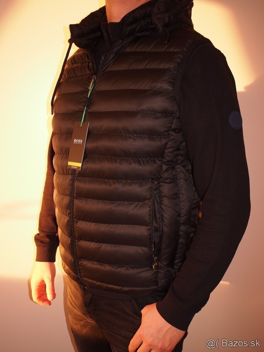 Hugo Boss pánska vesta s kapucňou - 7
