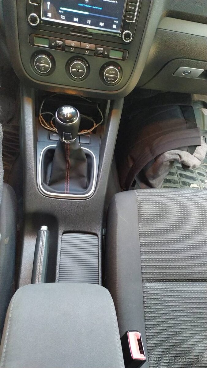 Kožena radiaca páka s koženou hlavicou Passat Touran Golf - 7