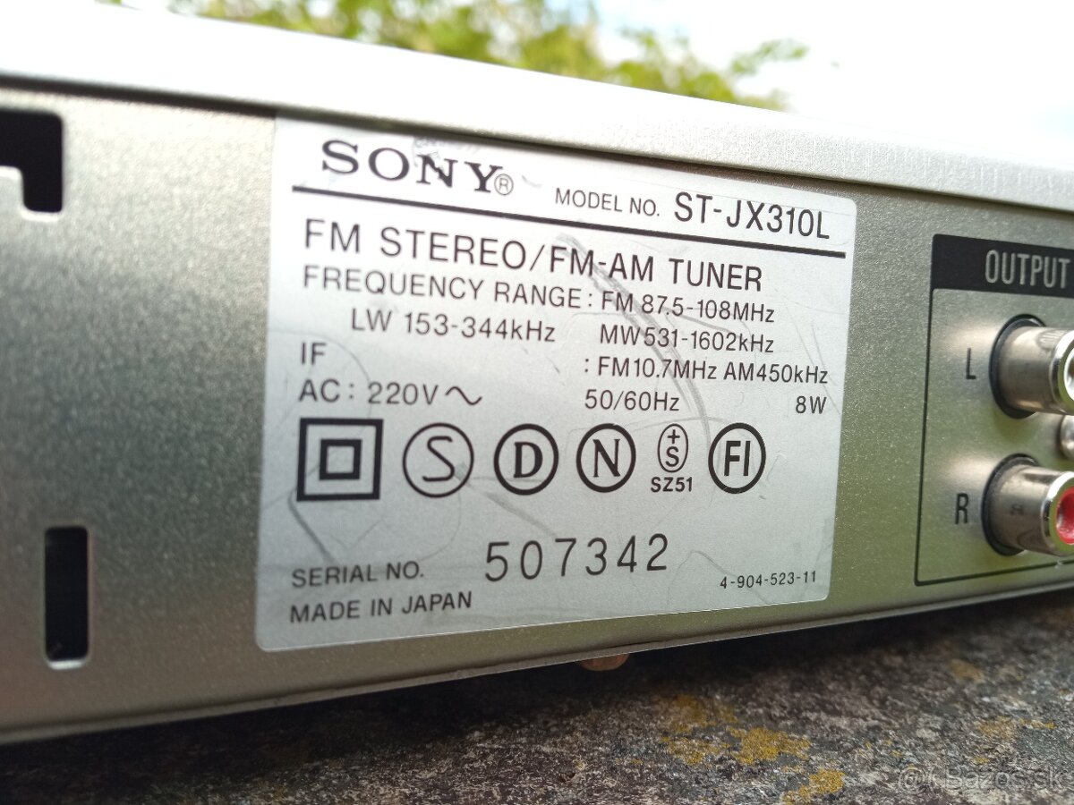 TUNER SONY ST-JX310L JAPAN QUARTZ LOCK SYNTHESIZER - 7