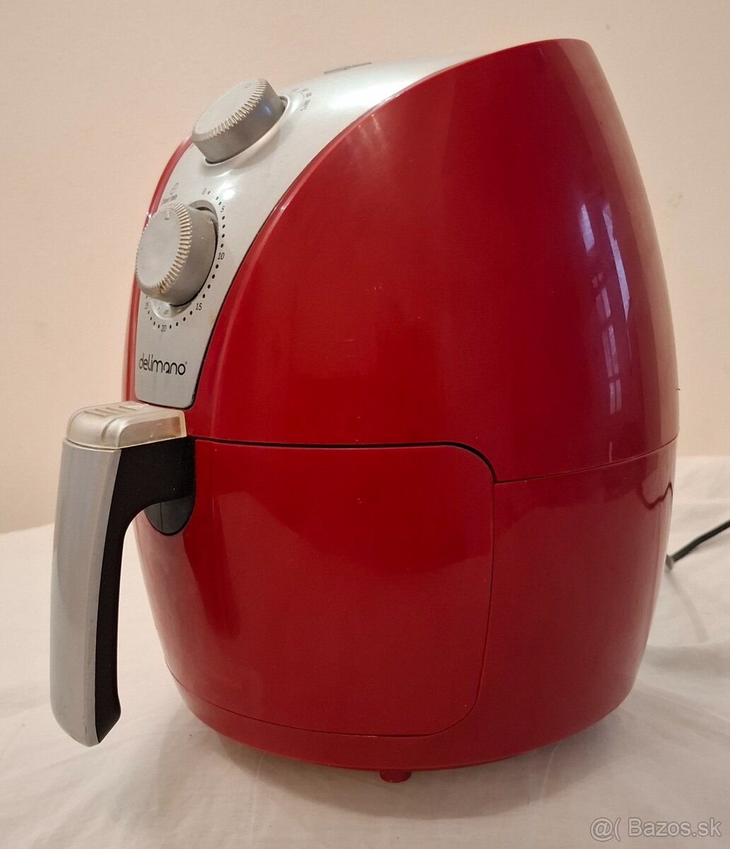 Fritéza Delimano AIR FRYER RED, používaná - 7
