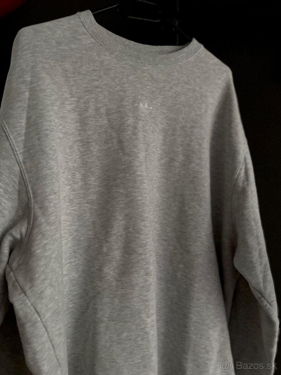 Sivá pánska mikina Adidas vo veľkosti XL - 7