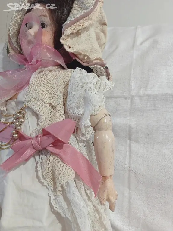 Starožitná kloubová panenka. - 7