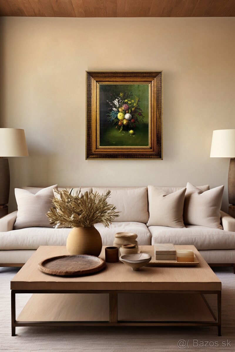 Kvetena. , N.Sherif, olej na plátne, 720 × 630 mm - 7