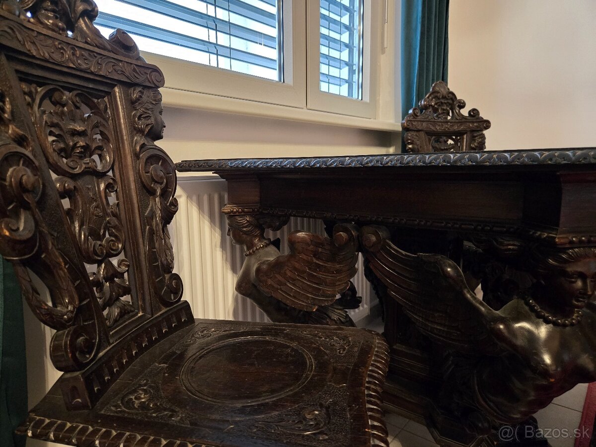 Monumentálna historická jedálenská zostava - 7