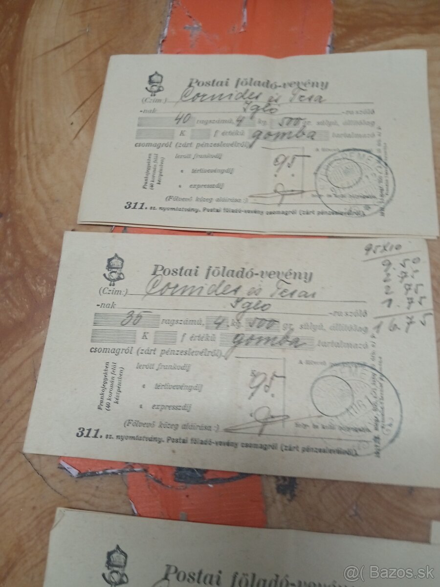 Maďar.kralovska pošta tiskopis - 7