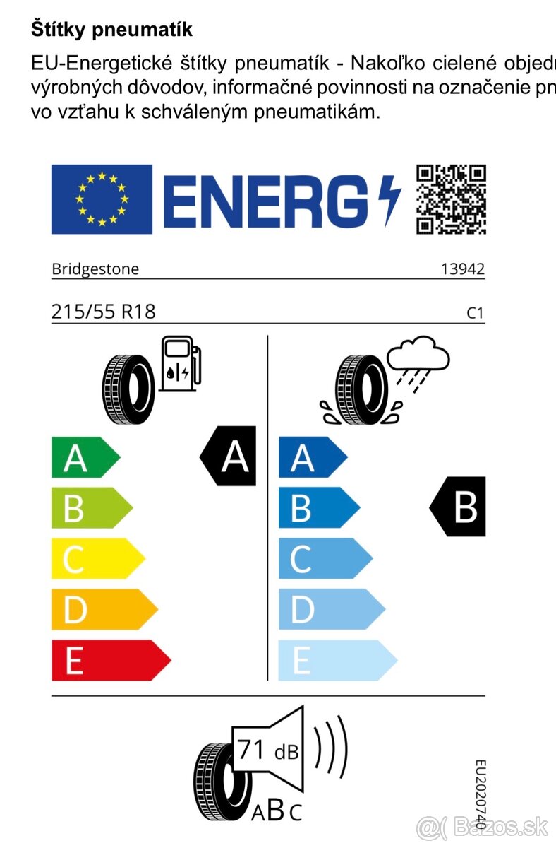 215/55 R18 Bridgestone letne - 7