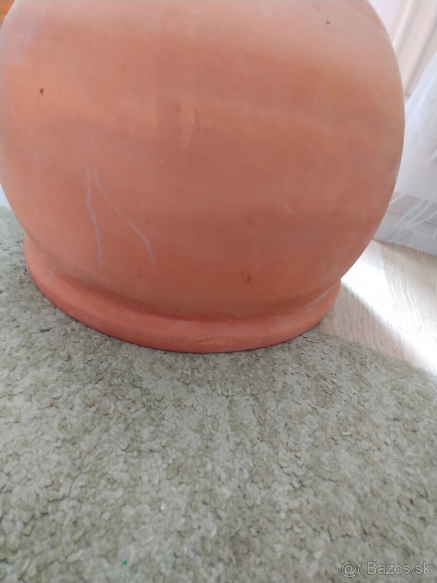 Tazke exterierove kvetinace, svetla terakota - 7