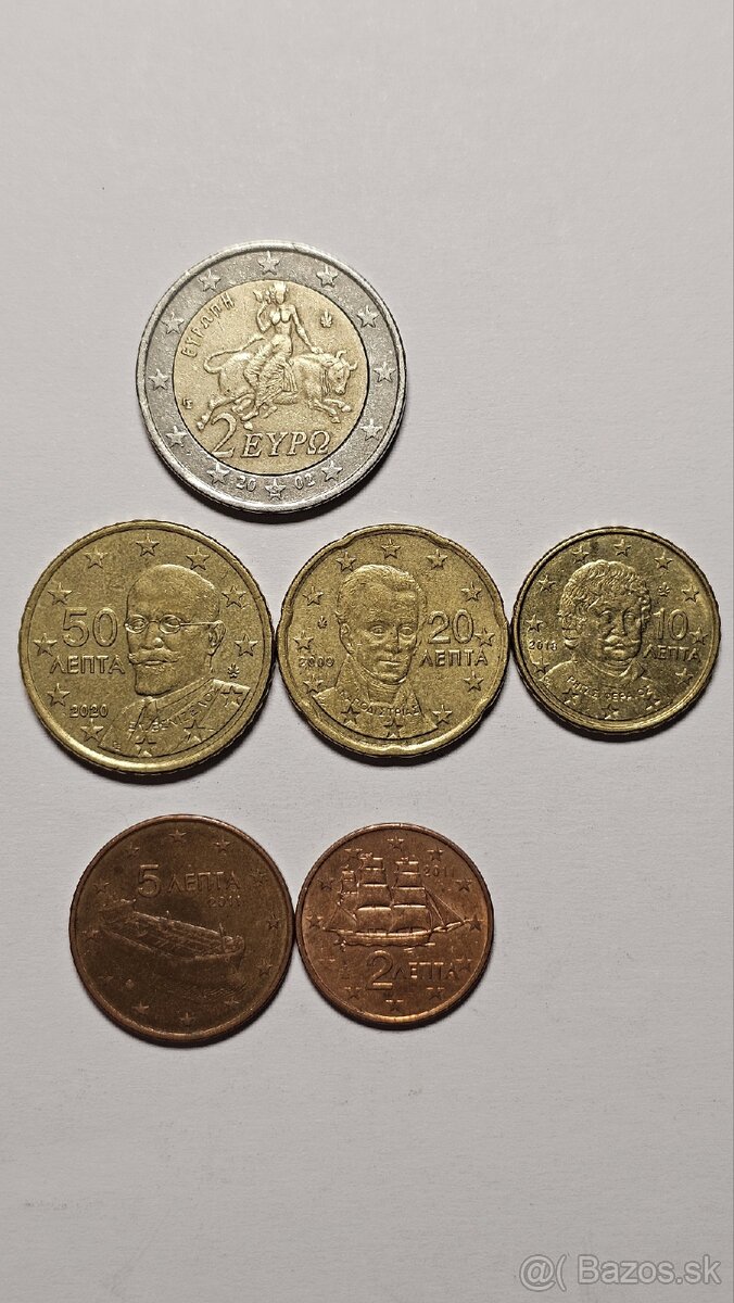 Neúplné sady euromincí z obehu - 7