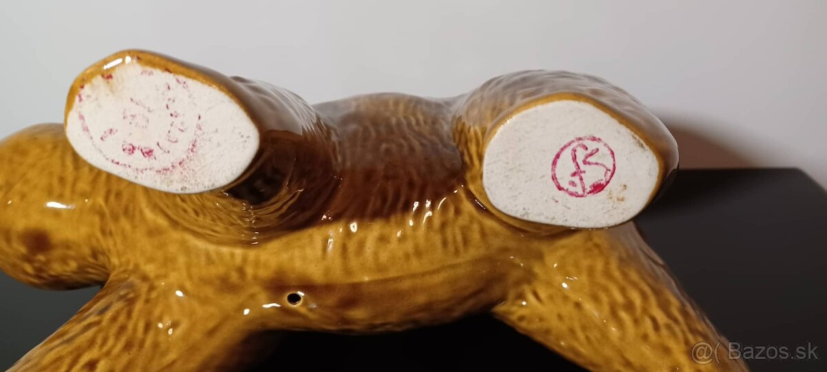 Veľký keramický medveď aź 33 cm - 7