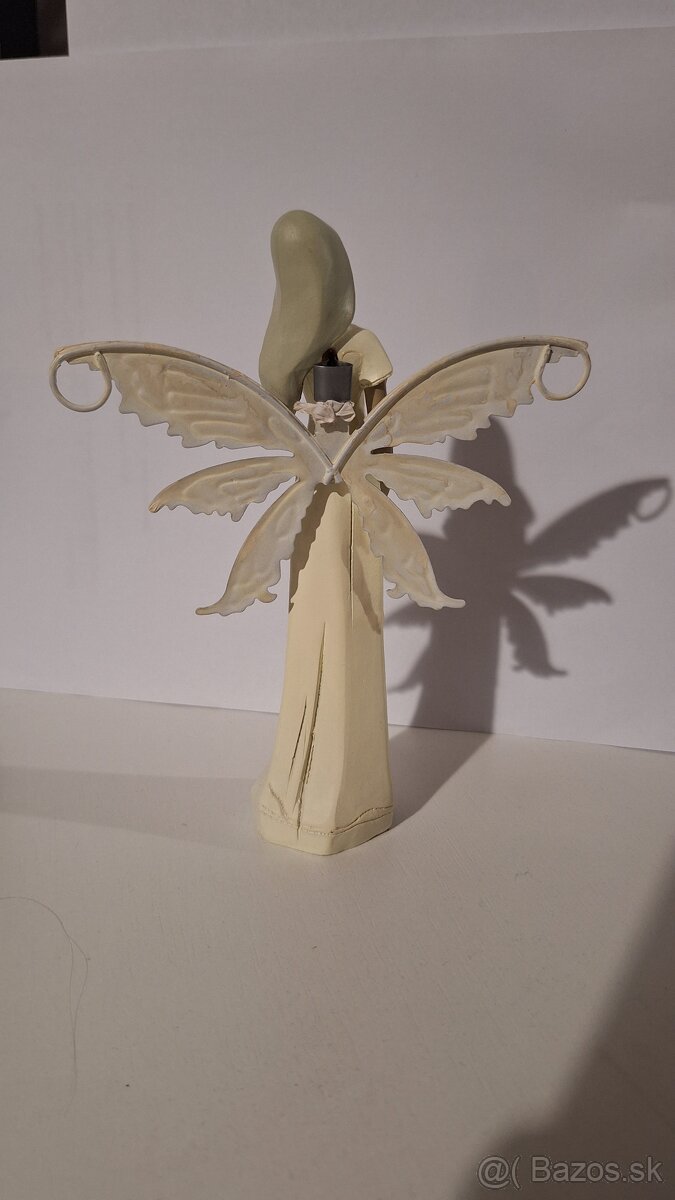 Tri anjelské figúrky + krížik ako darček - 7