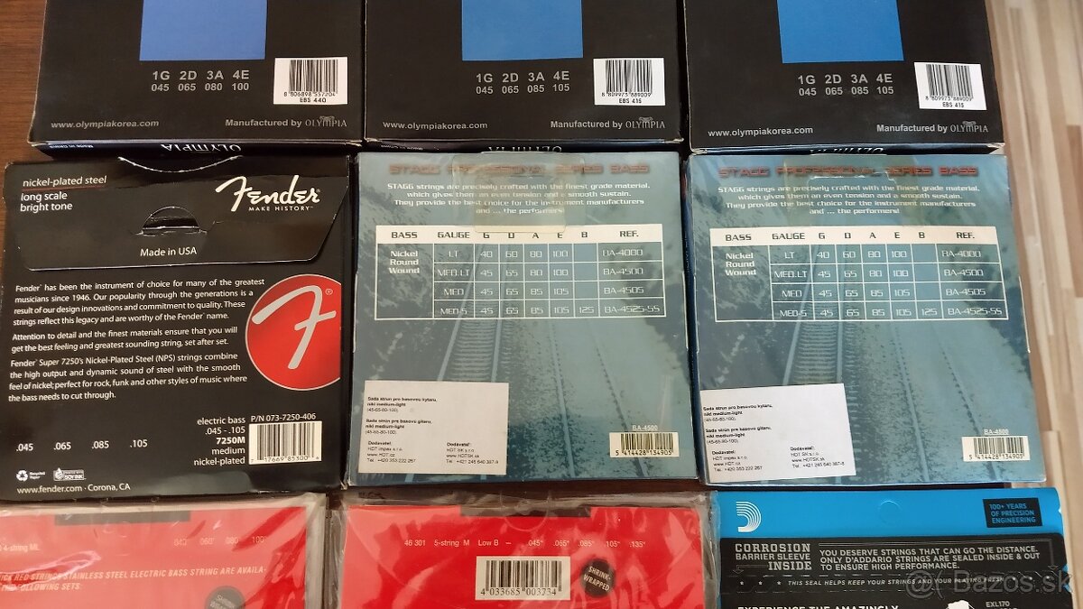 Basgitarové struny - 7