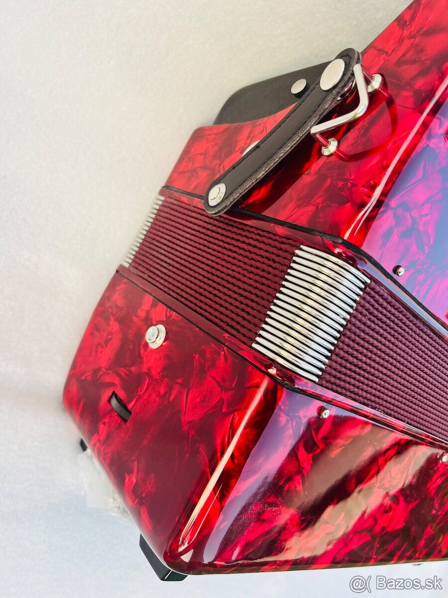 Nový akordeón BELTUNICA VIVALDI 80 basový- krásny zvuk, ľahu - 7