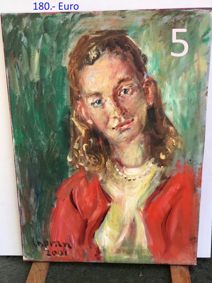 Obrazy pekné olejomaľby na plátne 9 kusov - 7