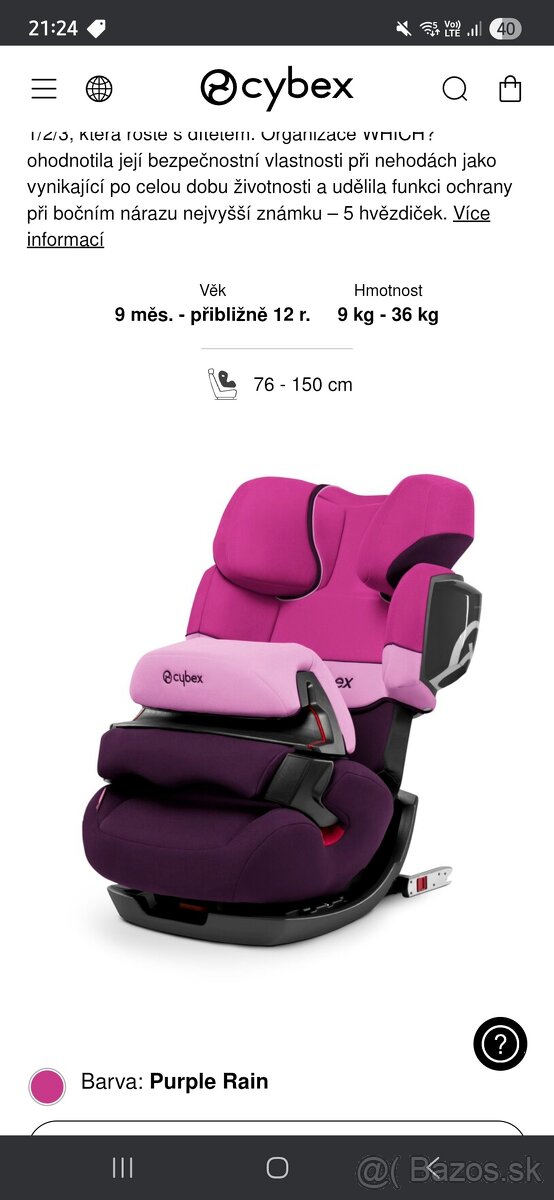 Autosedačka cybex - 7