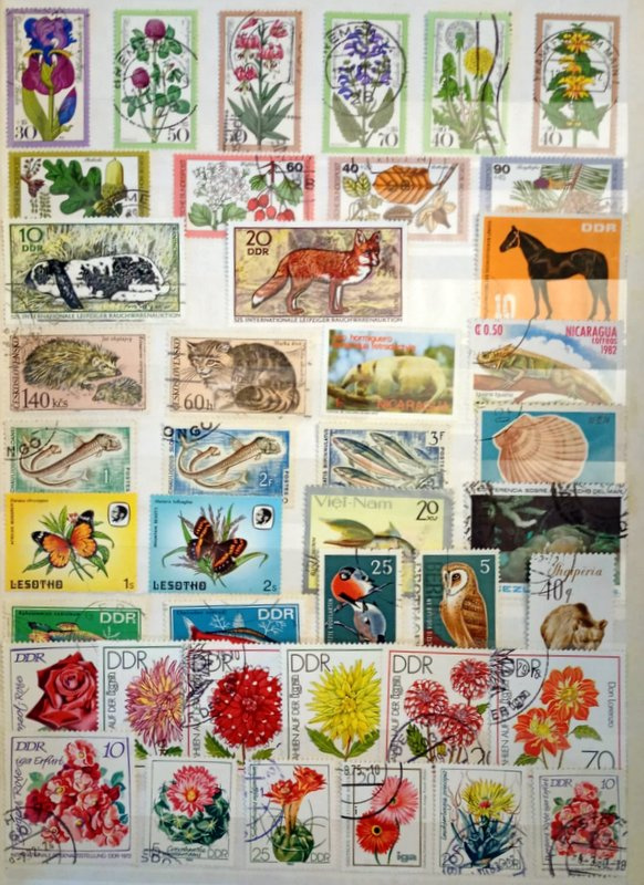 Predám poštové známky fauna ,flóra 596 ks - 7