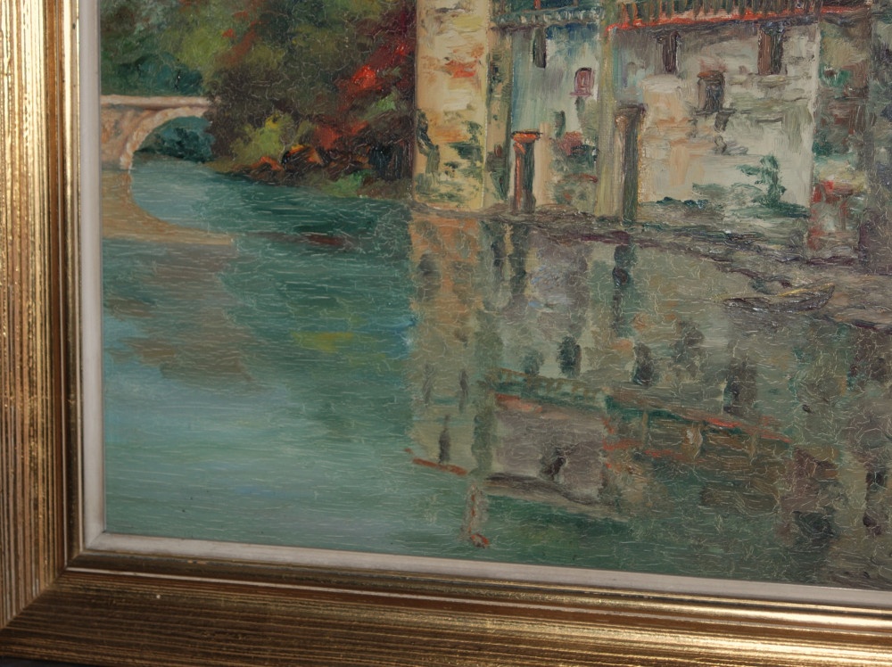 OBRAZ - Olejomaľba - Krajina s riekou - 7