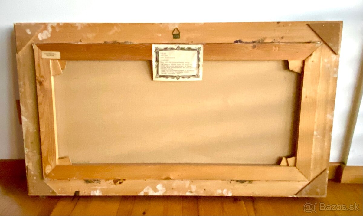 Starý krásný obraz, olejomalba na plátně - 7