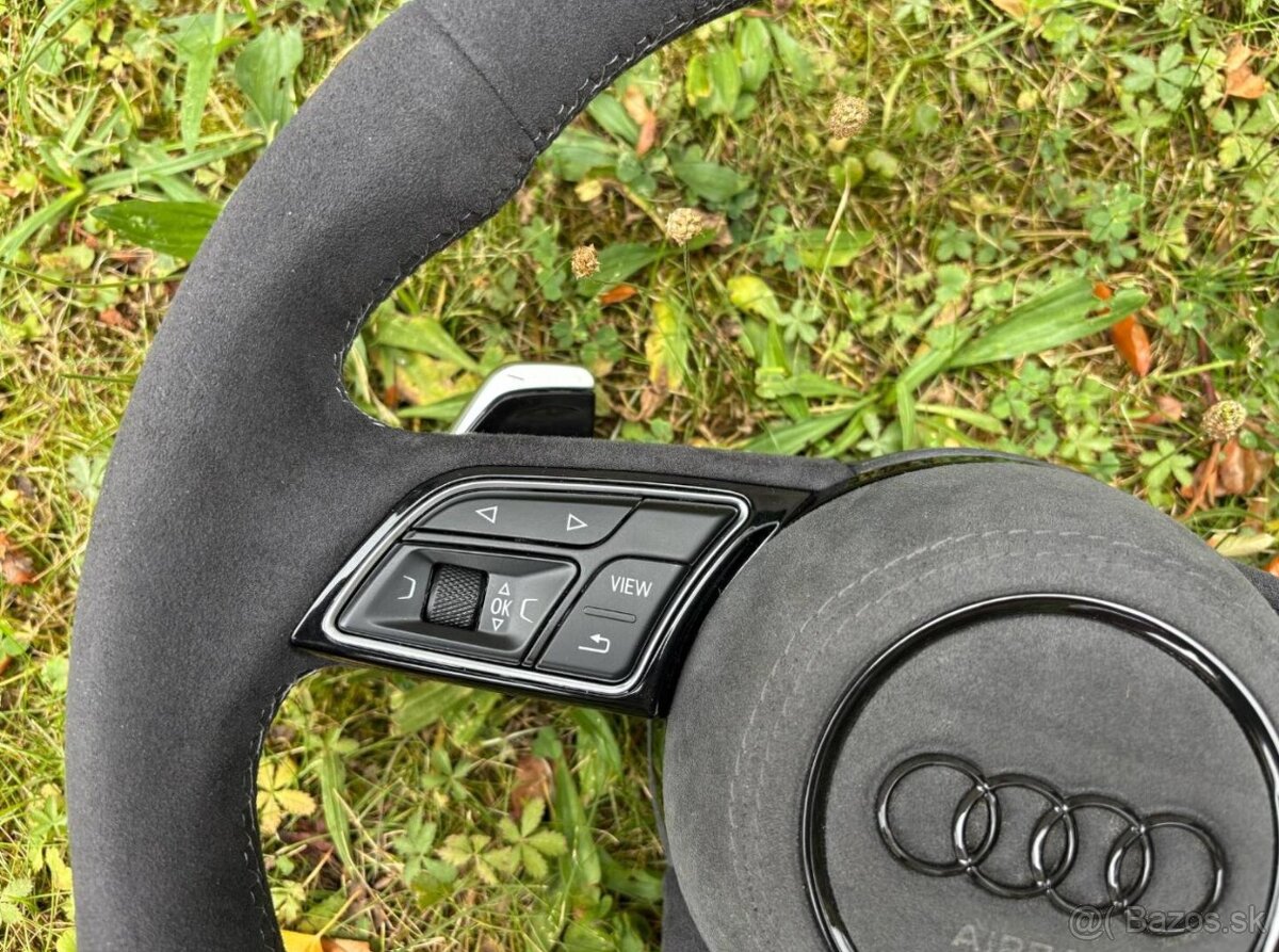 -AUDI MULTIFUNKCNY VOLANT ALKANTARA s logom RS - 7