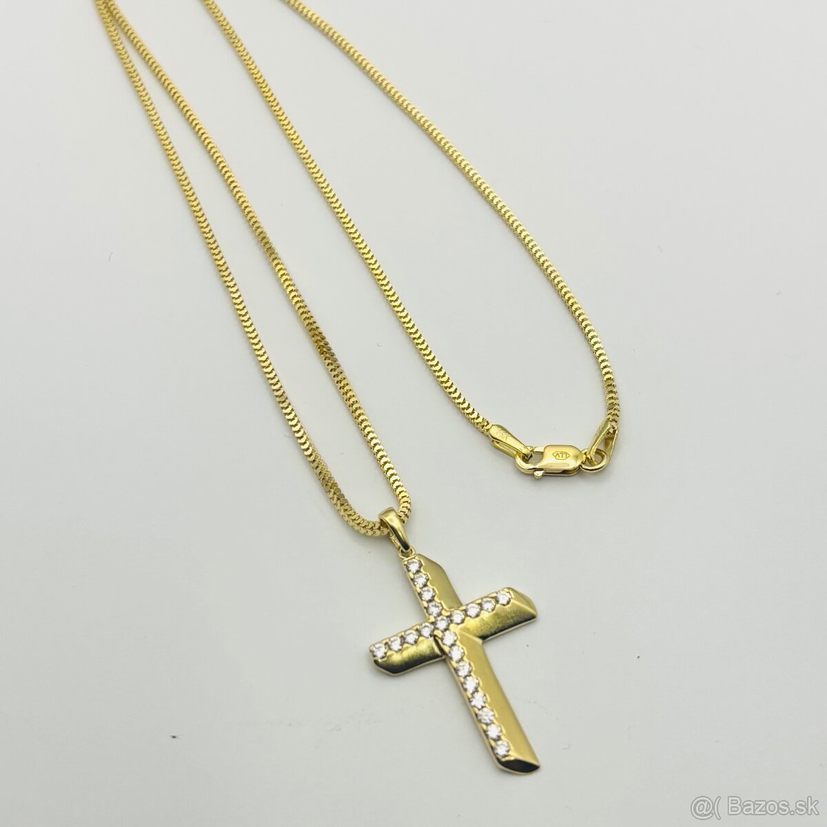 Zlatá retiazka s krížikom 585/1000 - 7