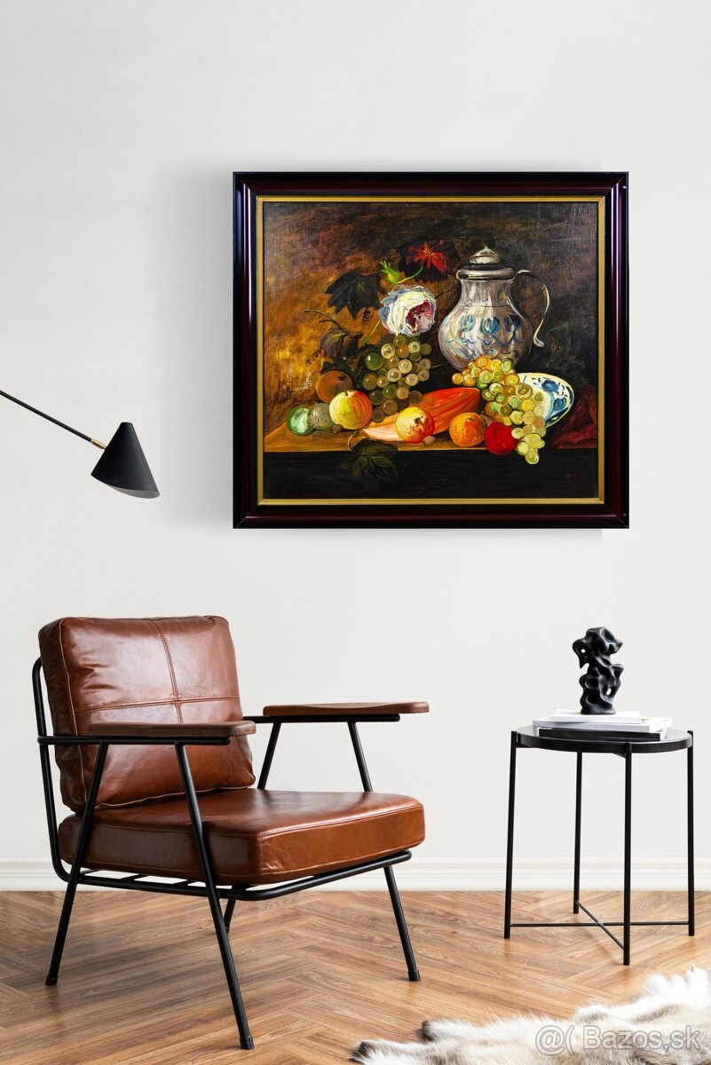 Zátišie II. , G.Siczawiňski, olej na plátne, 830 × 760 mm - 7