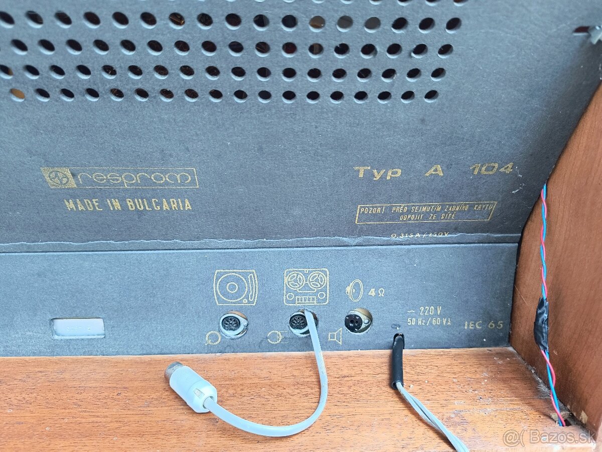 Staré rádio s gramofónom Resprom - 7