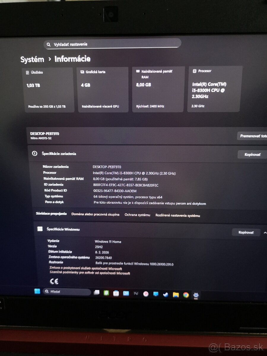 Acer Nitro5 Gaming Laptop - 7