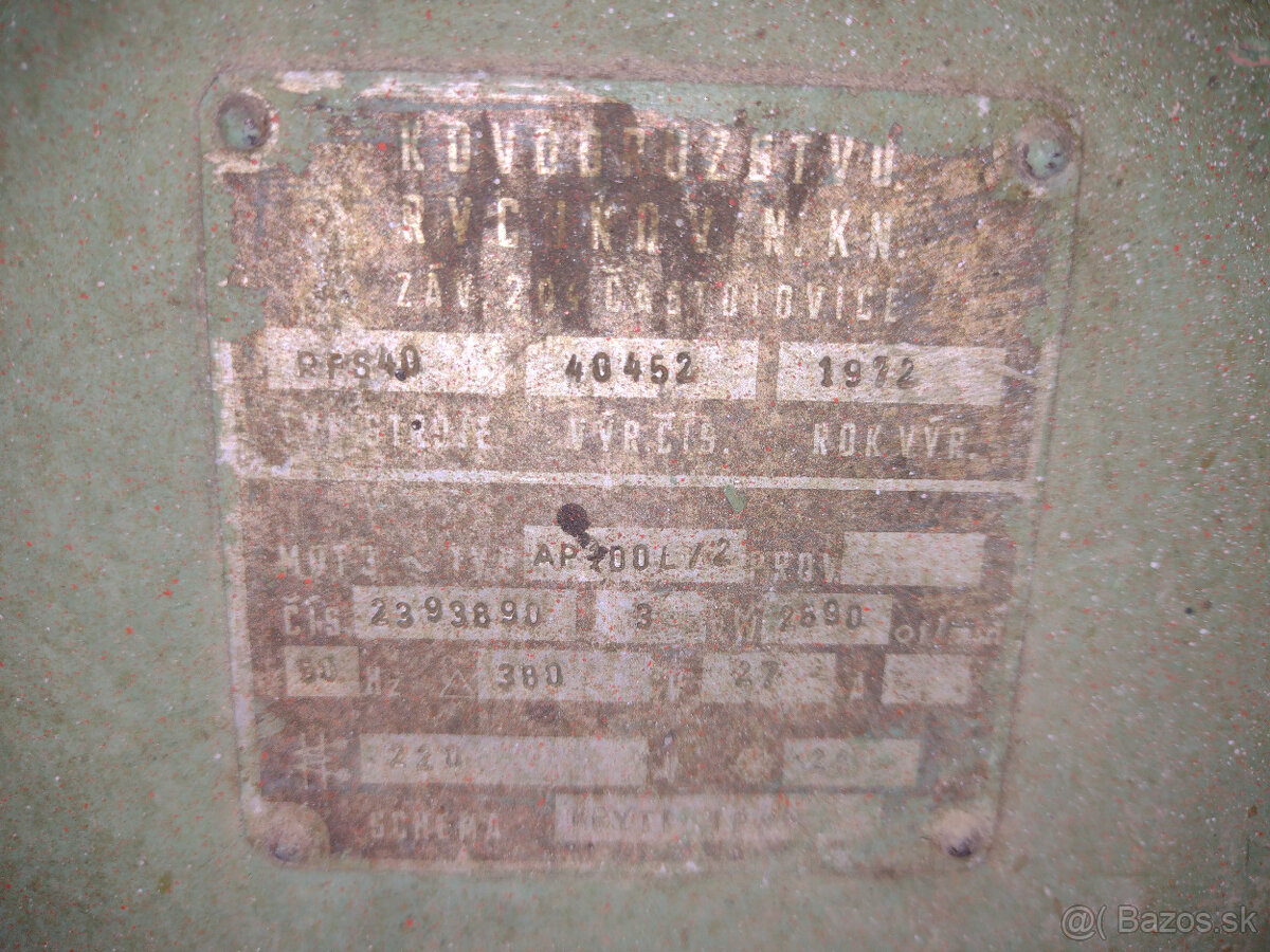 Zrovnávačka / Hobľovačka RFS 40 - 7