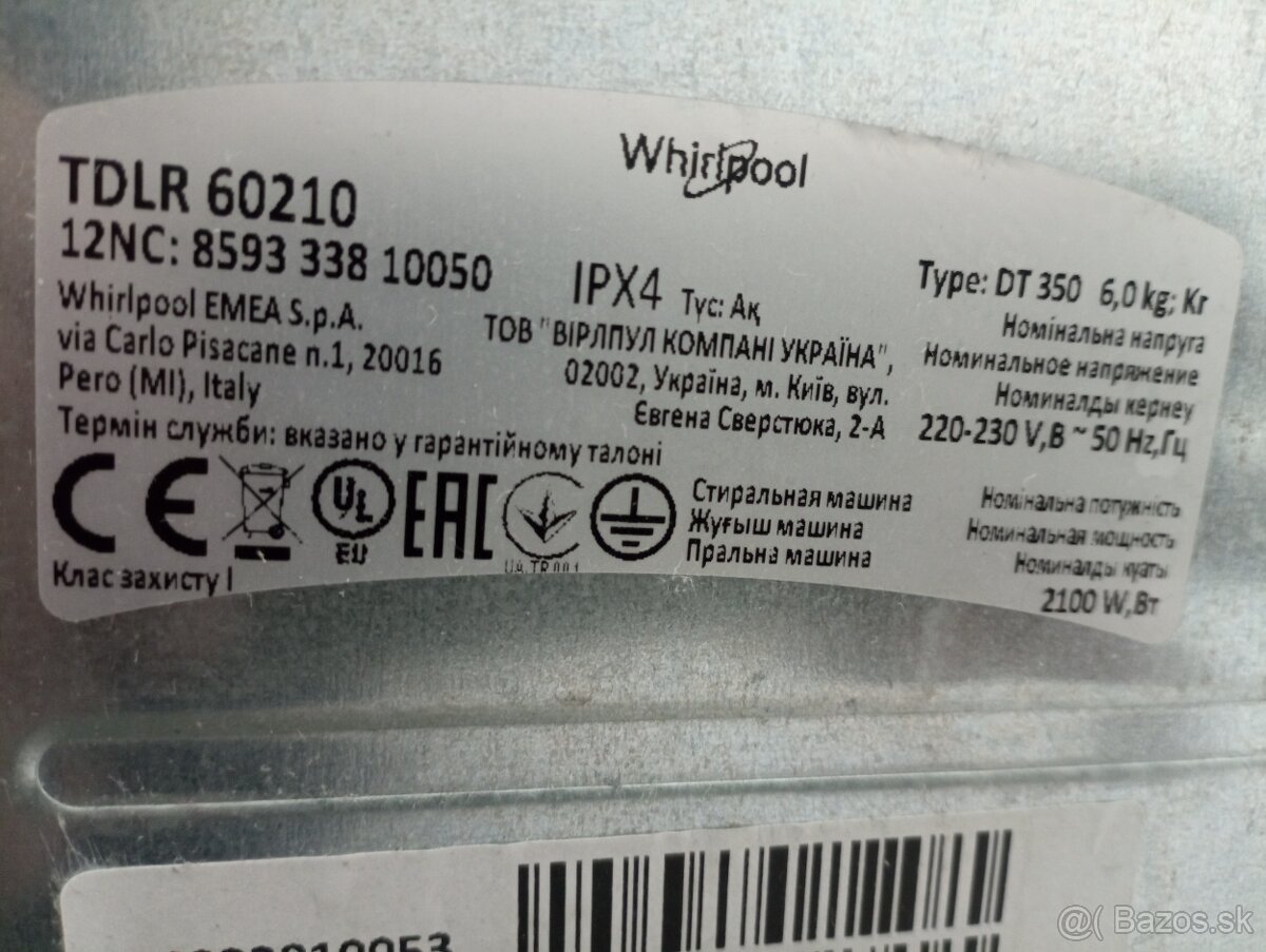 Pračka Whirlpool - 7