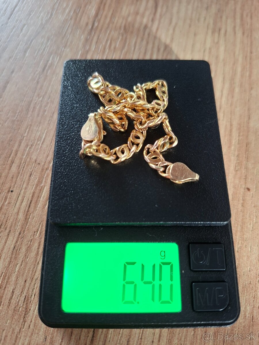 14k náramok 20 cm - 7